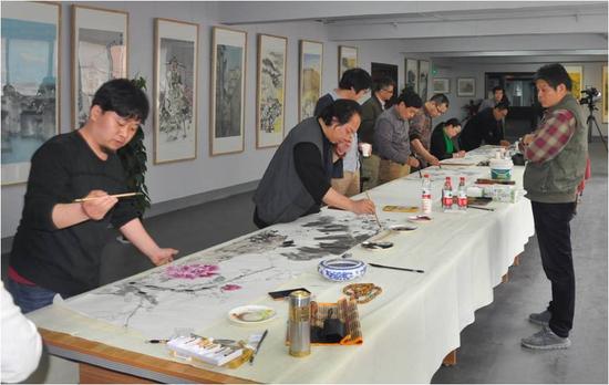 具象水墨首展走進菏澤大德藝術(shù)館，探索當代水墨繪畫新路徑
